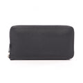 Hermes Round Wallet Azap Long Classic Black Leather