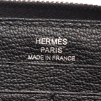 Hermes Round Wallet Azap Long Classic Black Leather — view 4