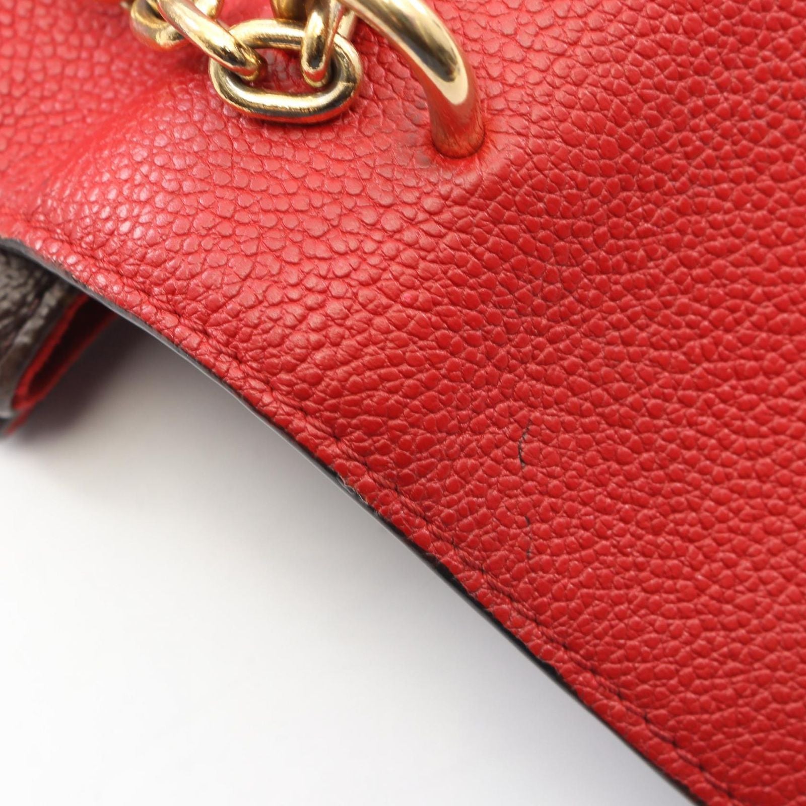 Louis Vuitton Shoulder Bag Saint Placide Monogram Cerise Canvas Leather — view 7