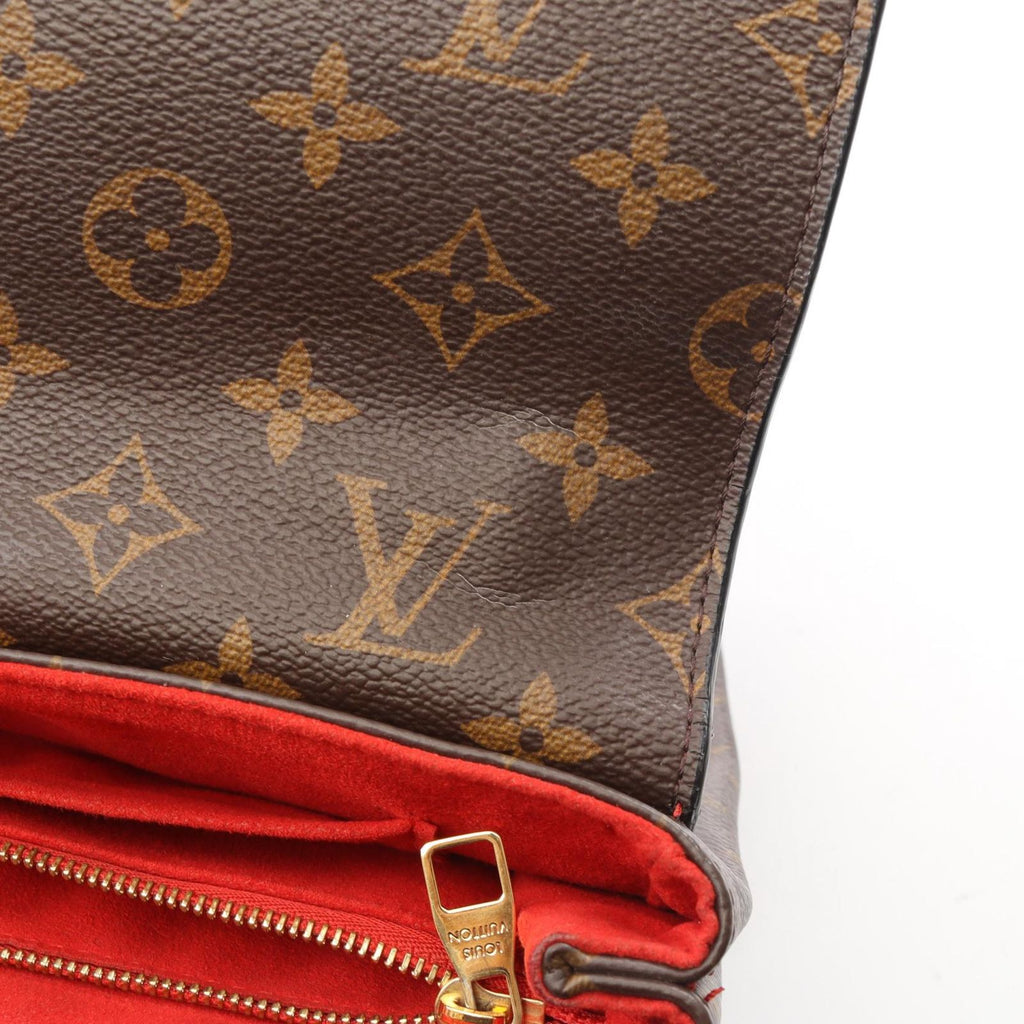 Louis Vuitton Shoulder Bag Saint Placide Monogram Cerise Canvas Leather — view 9