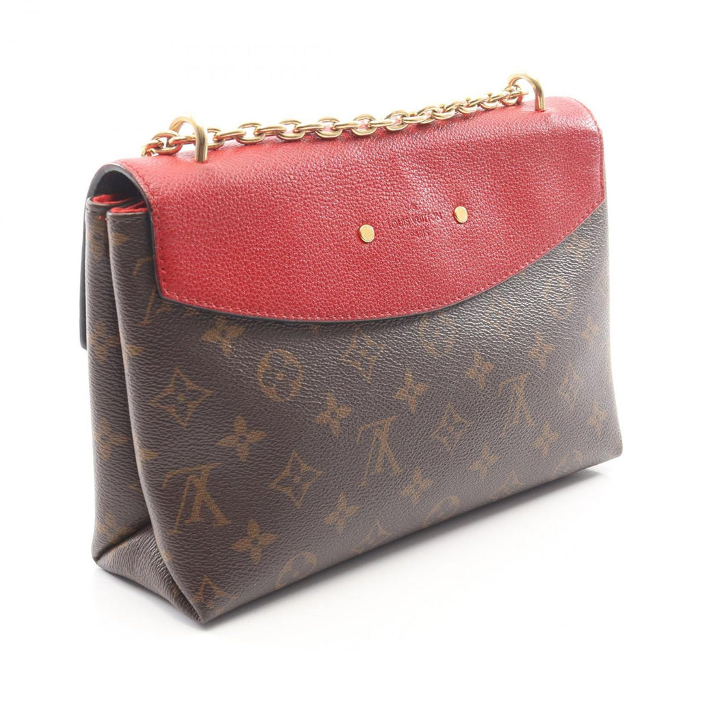 Louis Vuitton Shoulder Bag Saint Placide Monogram Cerise Canvas Leather — view 2
