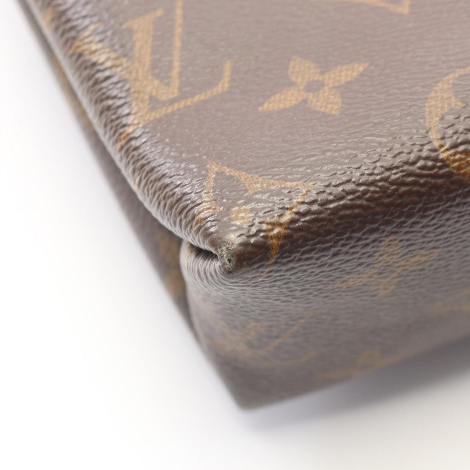 Louis Vuitton Shoulder Bag Saint Placide Monogram Cerise Canvas Leather — view 6