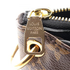 Louis Vuitton Handbag Pallas BB Monogram Noir 2-Way Canvas Leather — view 9