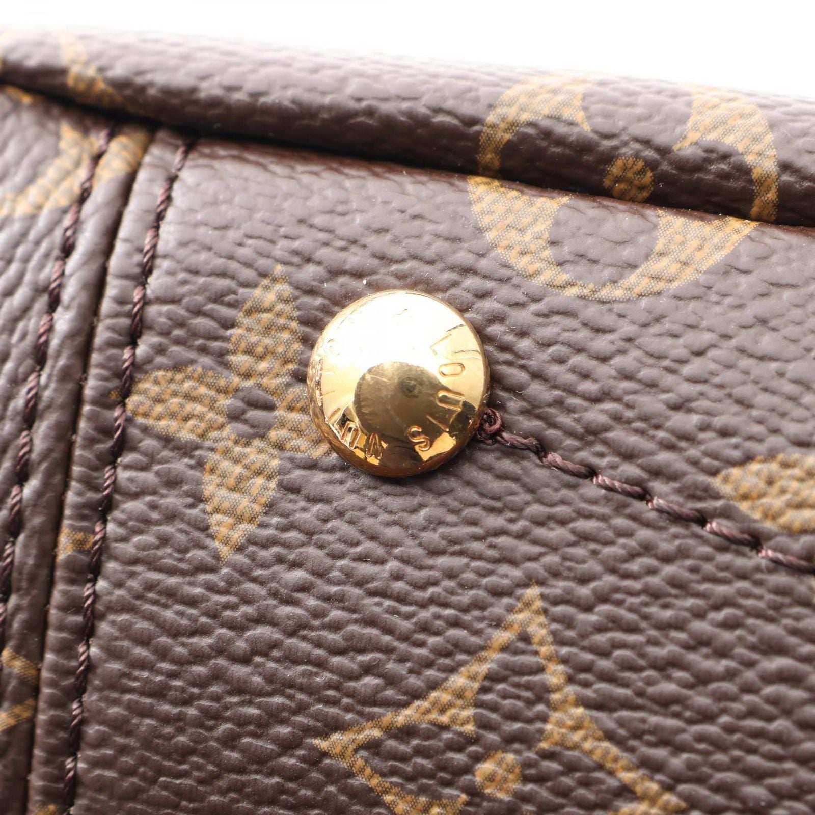 Louis Vuitton Handbag Pallas BB Monogram Noir 2-Way Canvas Leather — view 7