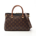 Louis Vuitton Handbag Pallas BB Monogram Noir 2-Way Canvas Leather