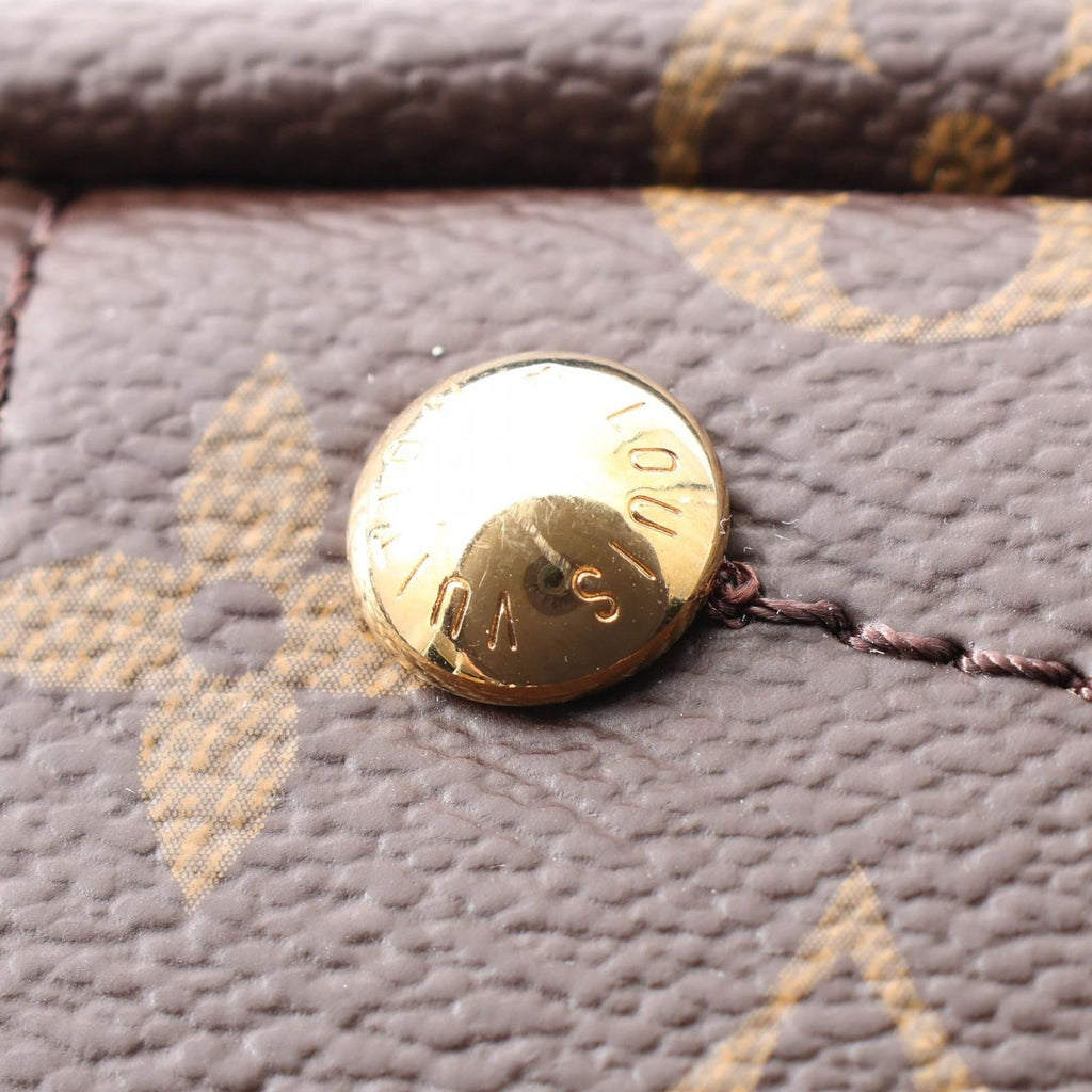 Louis Vuitton Handbag Pallas BB Monogram Noir 2-Way Canvas Leather — view 8