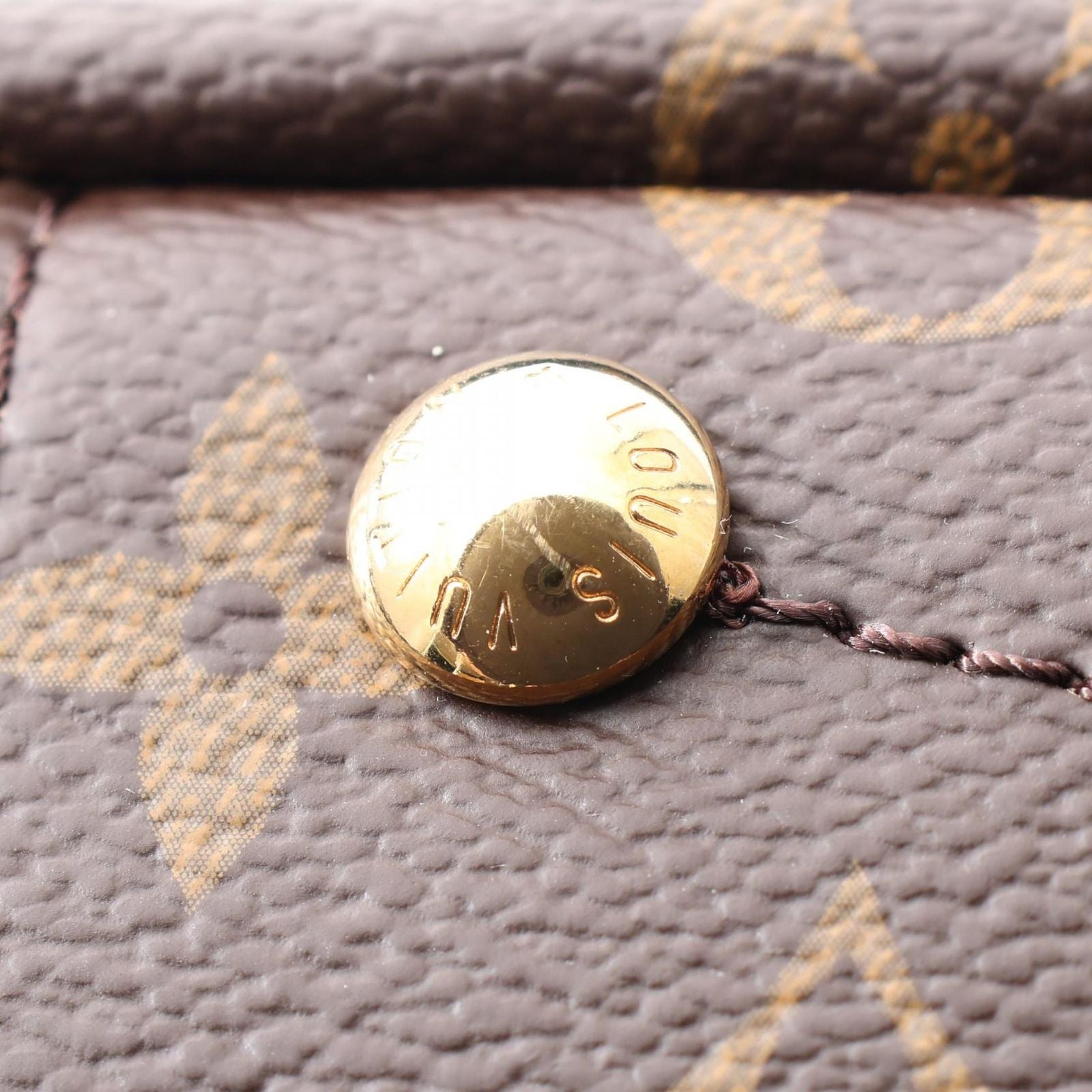 Louis Vuitton Handbag Pallas BB Monogram Noir 2-Way Canvas Leather — view 8
