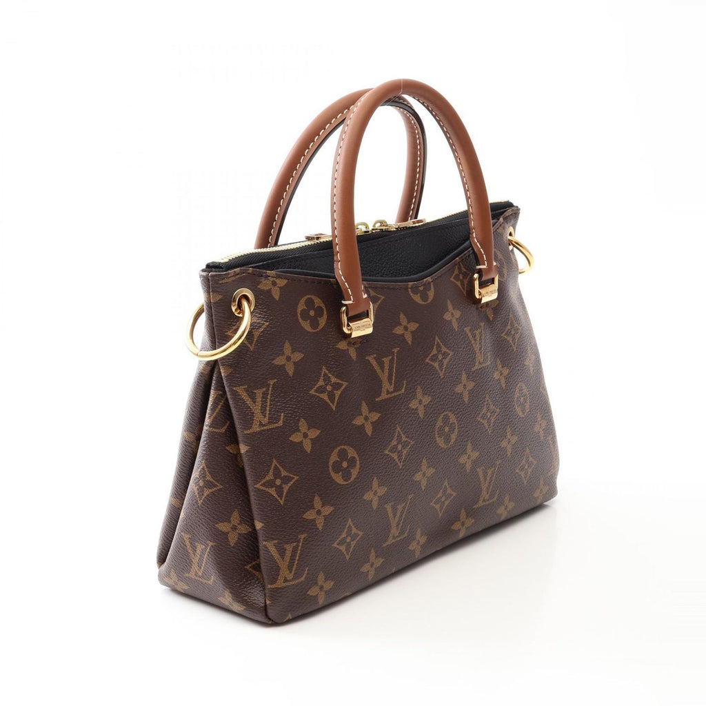 Louis Vuitton Handbag Pallas BB Monogram Noir 2-Way Canvas Leather — view 2