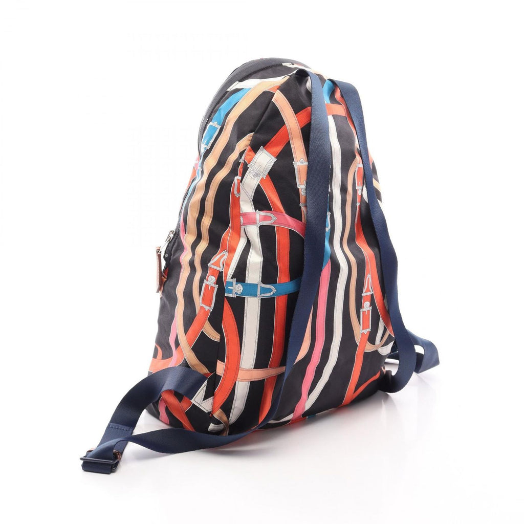 Hermes Backpack Air Silk Cavalcadur Black Multi — view 2