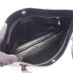Chanel Tote Logo Black Caviar Leather Shoulder — view 3