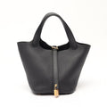 Hermes Handbag Picotin Lock PM Black Leather