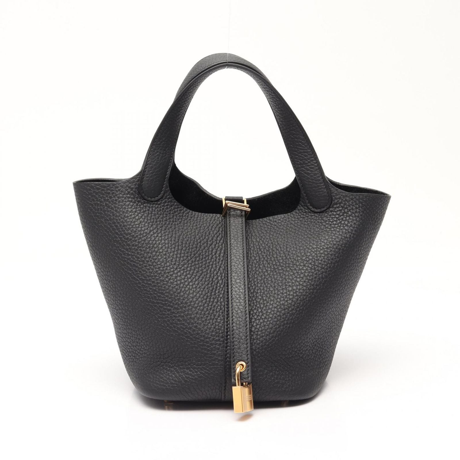 Hermes Handbag Picotin Lock PM Black Leather