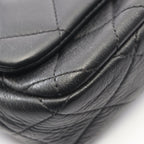 Chanel Shoulder Bag Quilted Black Leather Small Flap Chain — view 8