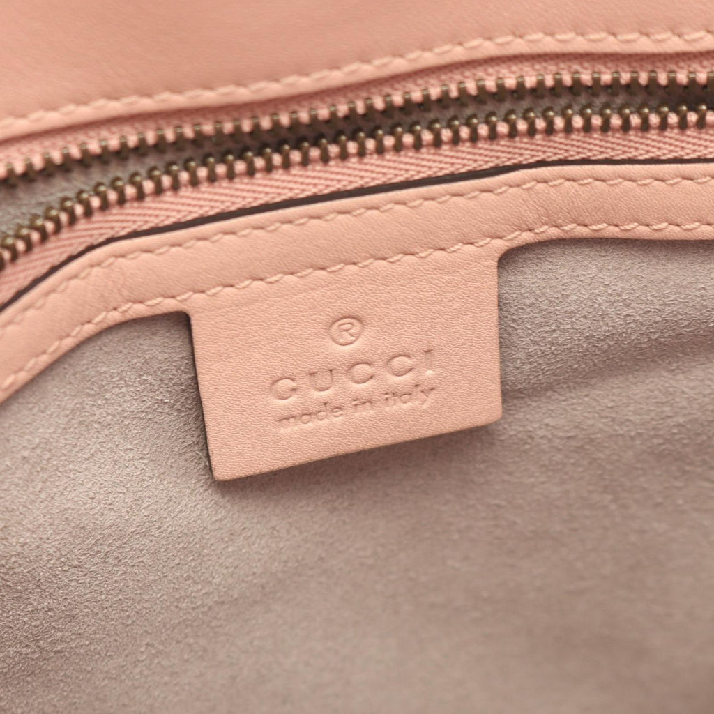 Gucci Shoulder Bag GG Marmont Pink Leather Chain — view 4