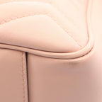 Gucci Shoulder Bag GG Marmont Pink Leather Chain — view 6
