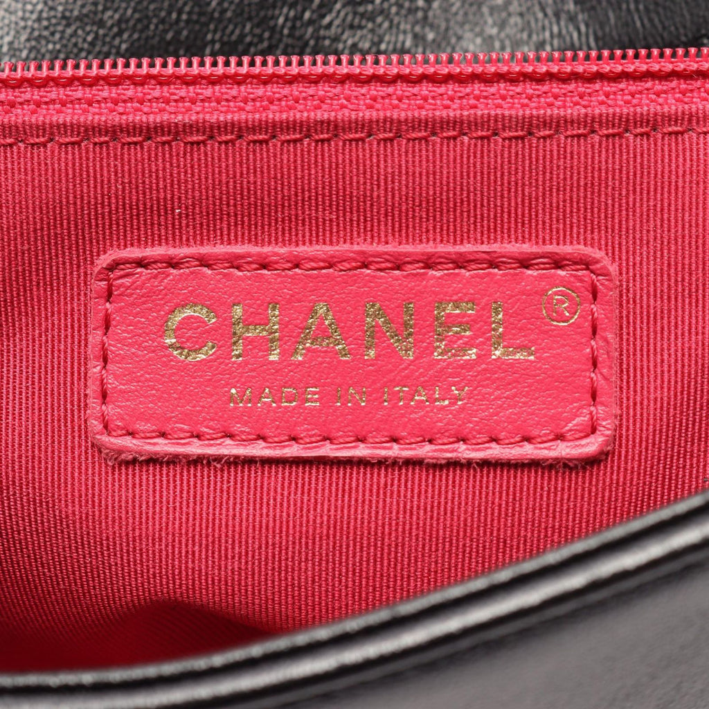 Chanel Shoulder Bag Quilted 2-Way Black Leather Full Flap Chain — view 4