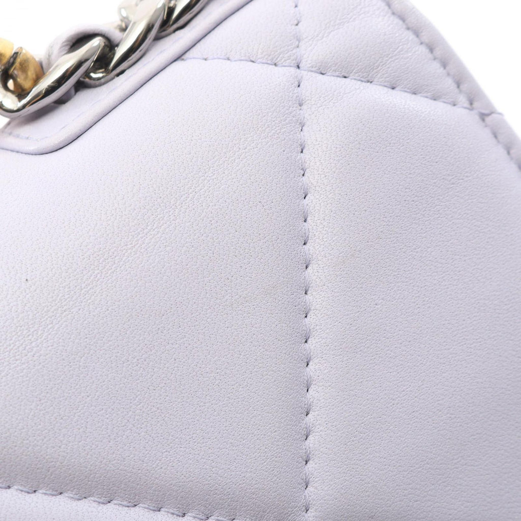 Chanel Shoulder Bag 19 D'isneuf Quilted 2-Way Lavender Lambskin 19 Chain Wallet — view 9