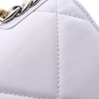 Chanel Shoulder Bag 19 D'isneuf Quilted 2-Way Lavender Lambskin 19 Chain Wallet — view 9