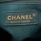 Chanel Shoulder Bag Quilted Green Lambskin Small Flap Chain — view 4