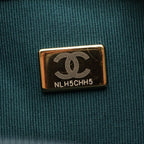 Chanel Shoulder Bag Quilted Green Lambskin Small Flap Chain — view 5