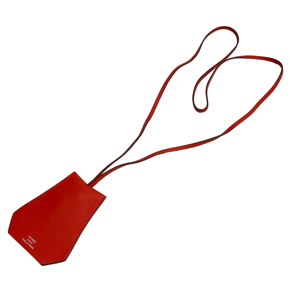 Hermes Necklace Clochette Capucines Silver Key Ring — view 2