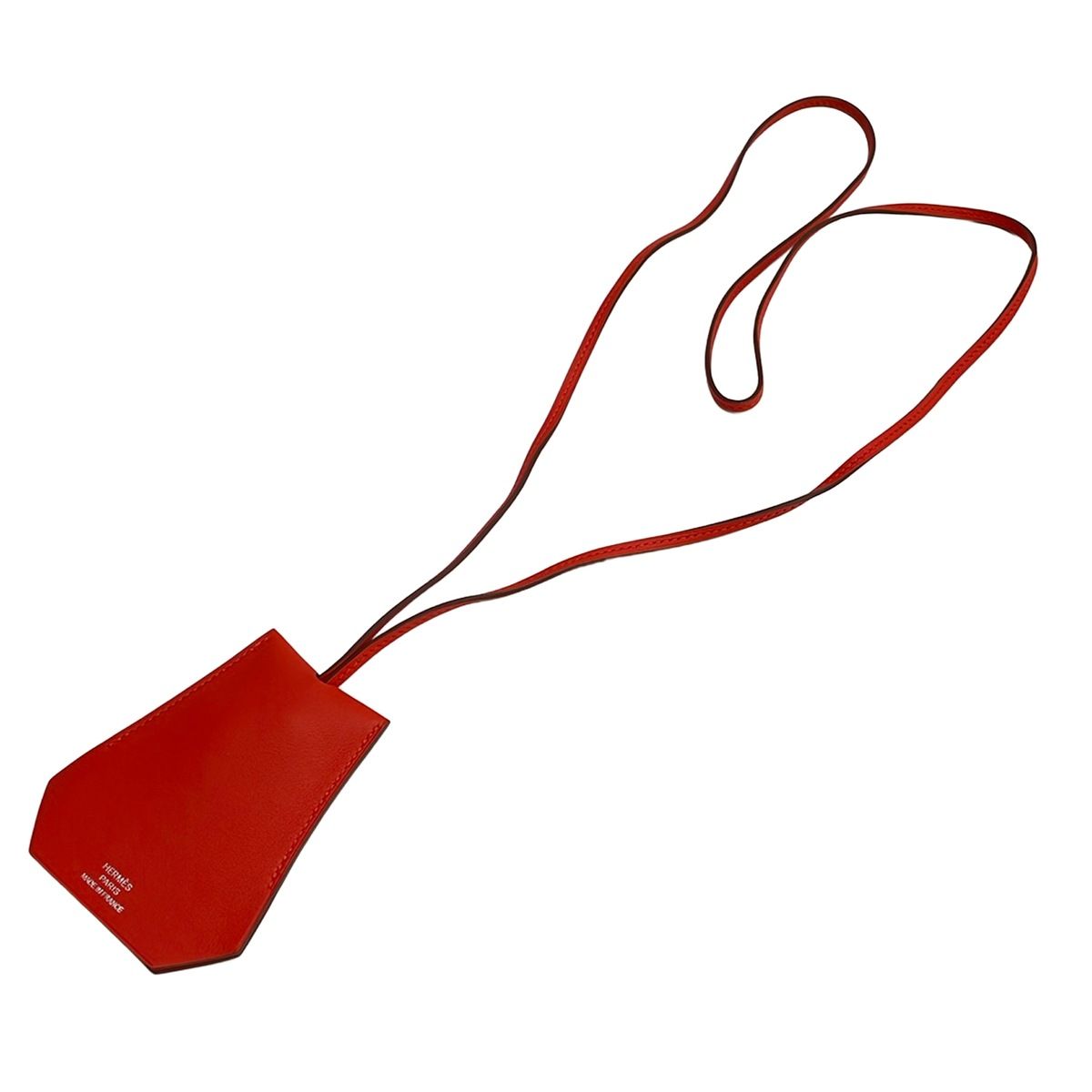 Hermes Necklace Clochette Capucines Silver Key Ring — view 2