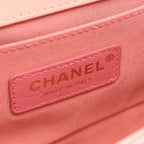 Chanel Shoulder Bag Boy Small Pink Rainbow Leather Boy Stitch Chain — view 4