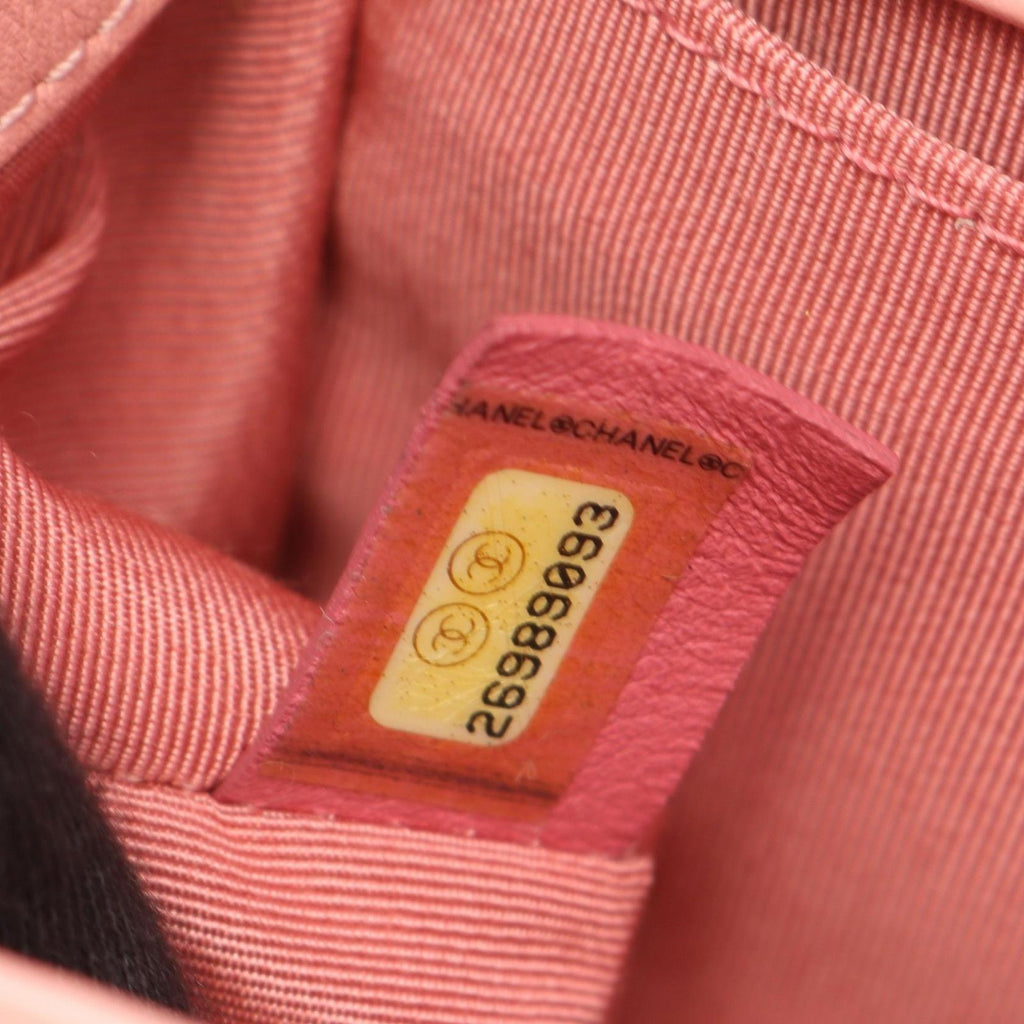 Chanel Shoulder Bag Boy Small Pink Rainbow Leather Boy Stitch Chain — view 5