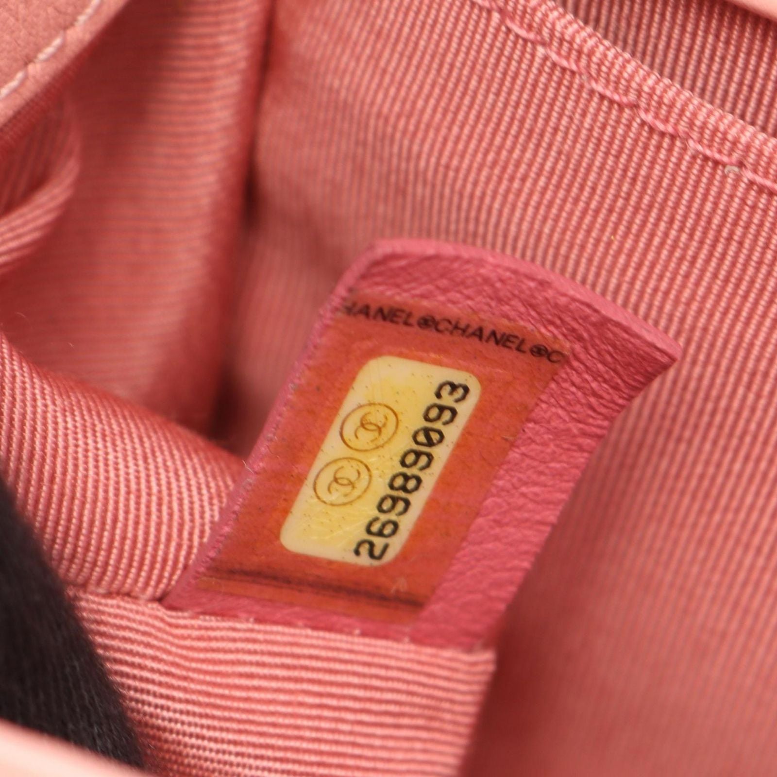 Chanel Shoulder Bag Boy Small Pink Rainbow Leather Boy Stitch Chain — view 5