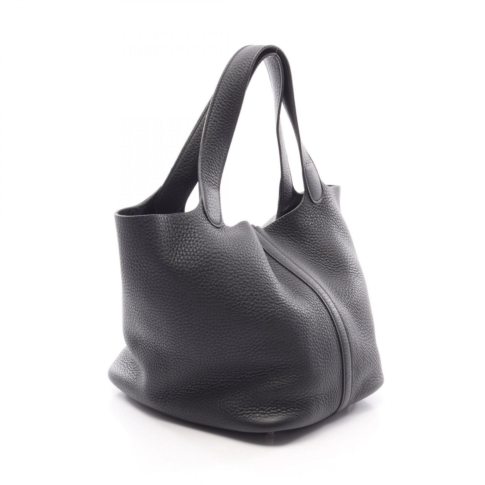 Hermes Handbag Picotin Lock MM Black Leather — view 2