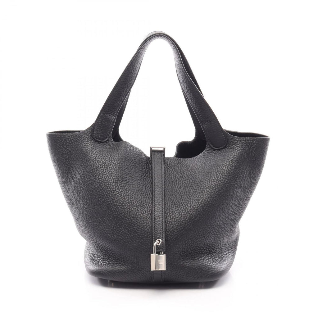 Hermes Handbag Picotin Lock MM Black Leather