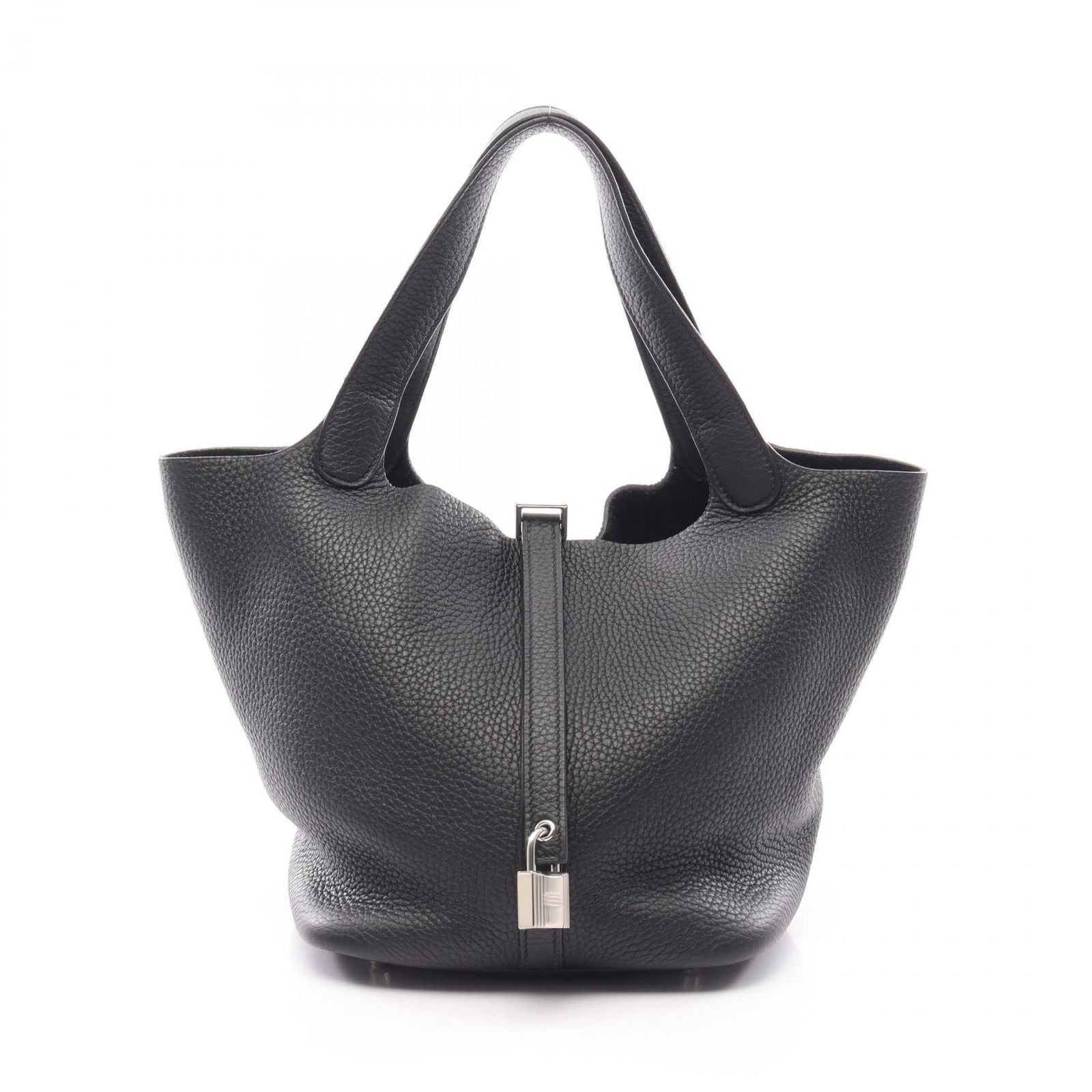Hermes Handbag Picotin Lock MM Black Leather