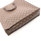 Louis Vuitton Tote Sac Plat Damier Ebene Canvas Leather — view 7