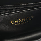 Chanel Shoulder Bag Quilted Black Lambskin Mini Chain — view 4