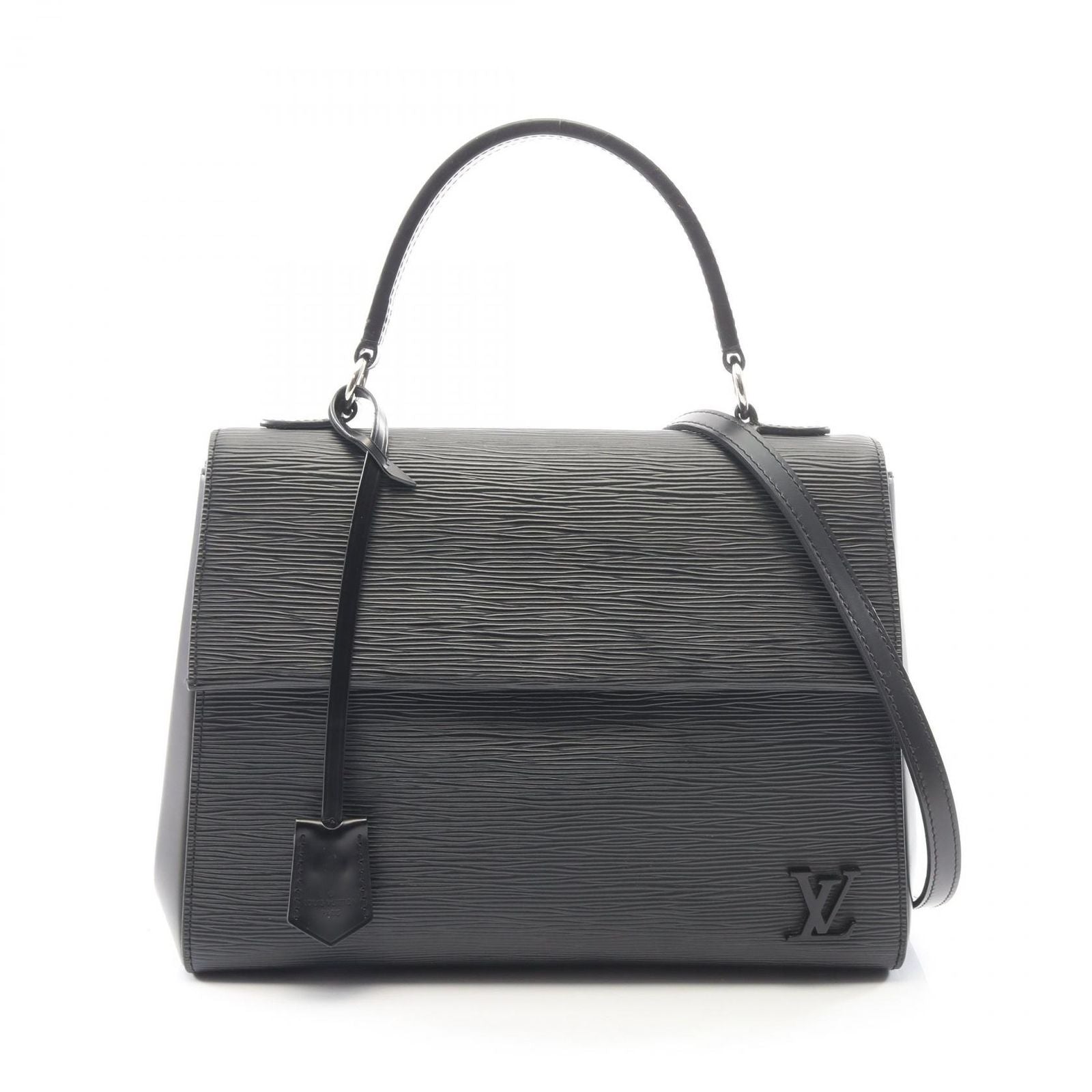 Louis Vuitton Handbag Cluny Mm Epi Noir 2-Way Leather