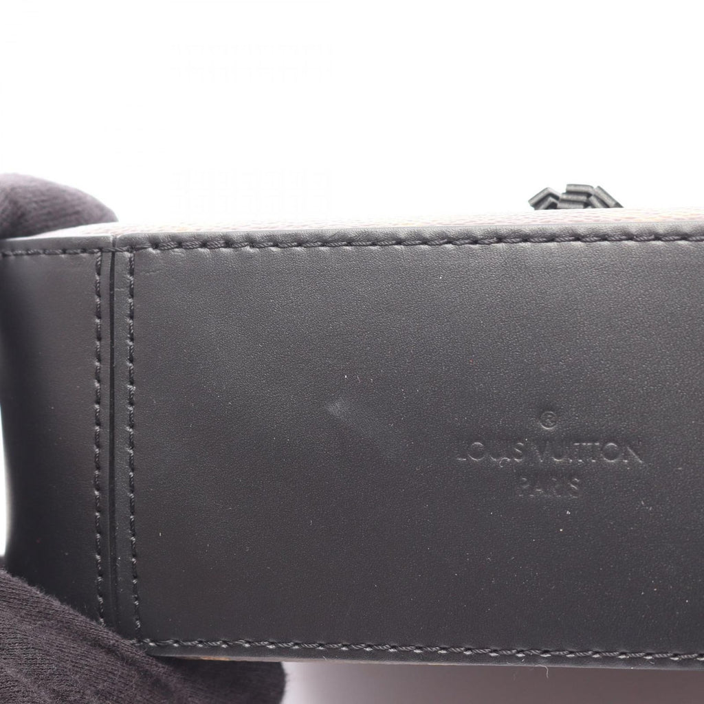 Louis Vuitton Shoulder Bag Saintonge 2-Way Noir Canvas Leather — view 6
