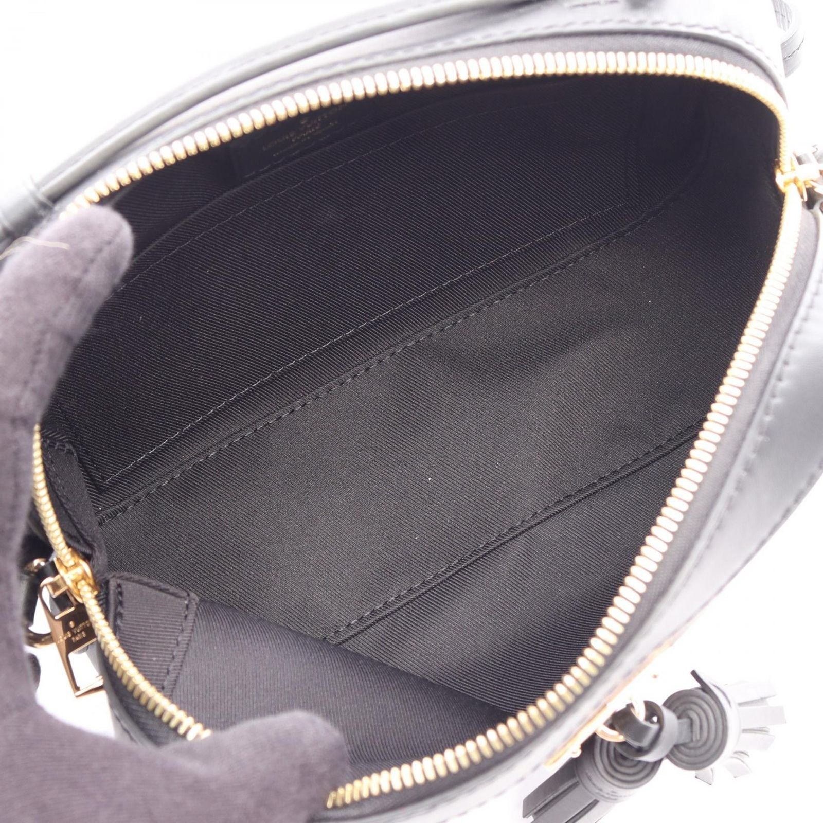 Louis Vuitton Shoulder Bag Saintonge 2-Way Noir Canvas Leather — view 3