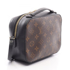 Louis Vuitton Shoulder Bag Saintonge 2-Way Noir Canvas Leather — view 2