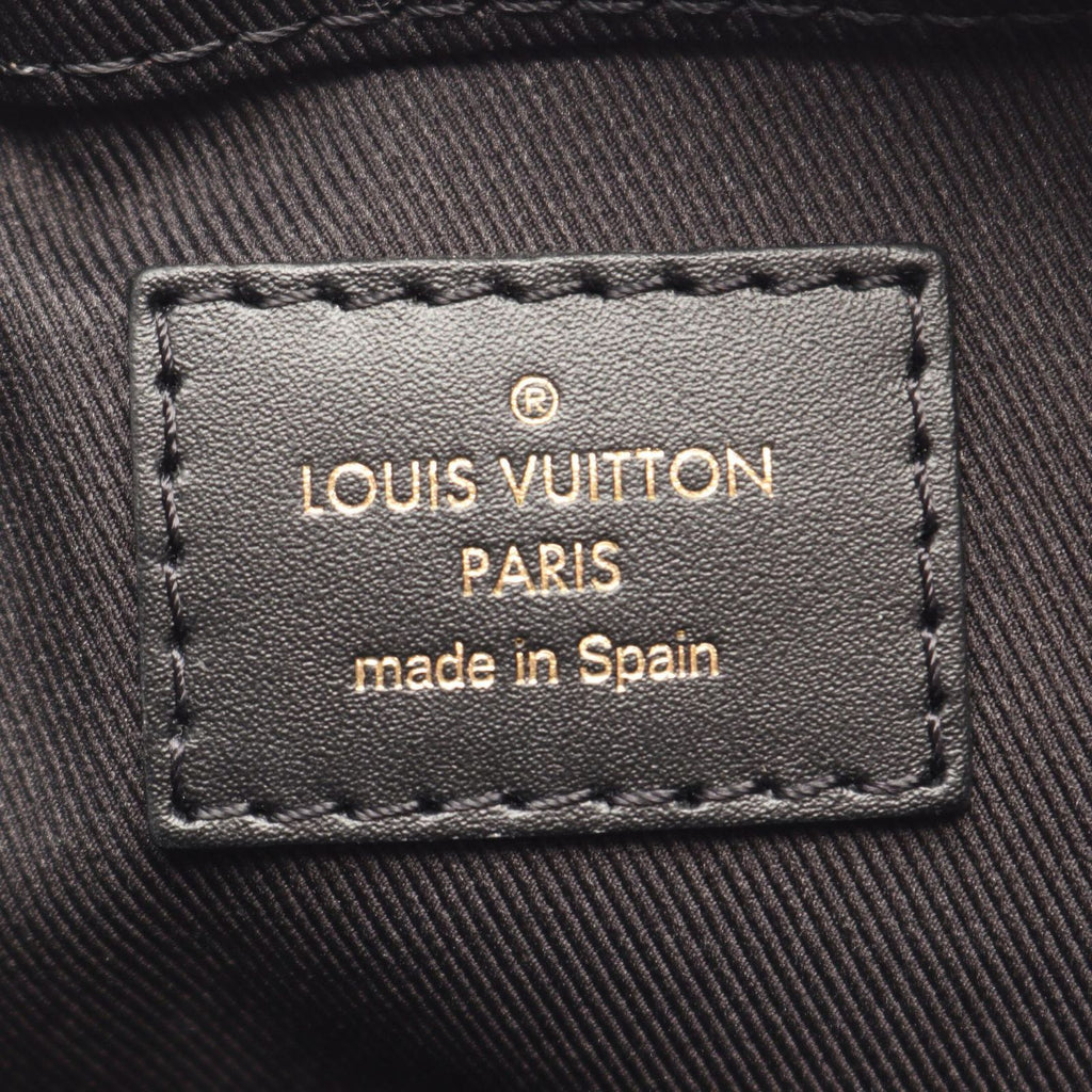 Louis Vuitton Shoulder Bag Saintonge 2-Way Noir Canvas Leather — view 4
