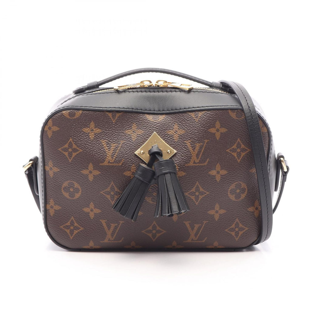 Louis Vuitton Shoulder Bag Saintonge 2-Way Noir Canvas Leather