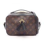 Louis Vuitton Shoulder Bag Saintonge 2-Way Noir Canvas Leather