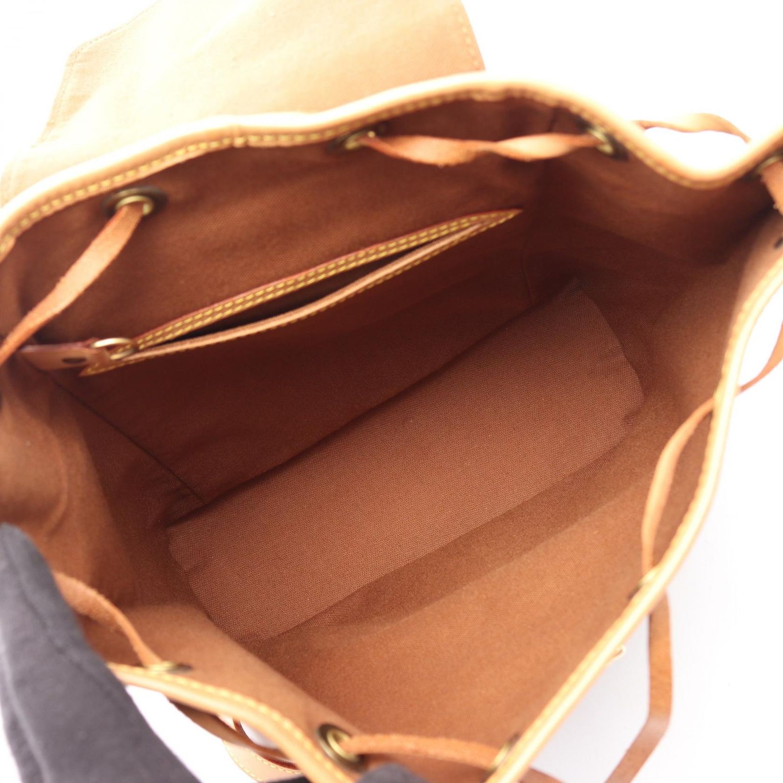 Louis Vuitton Backpack Montsouris MM Canvas Leather — view 3