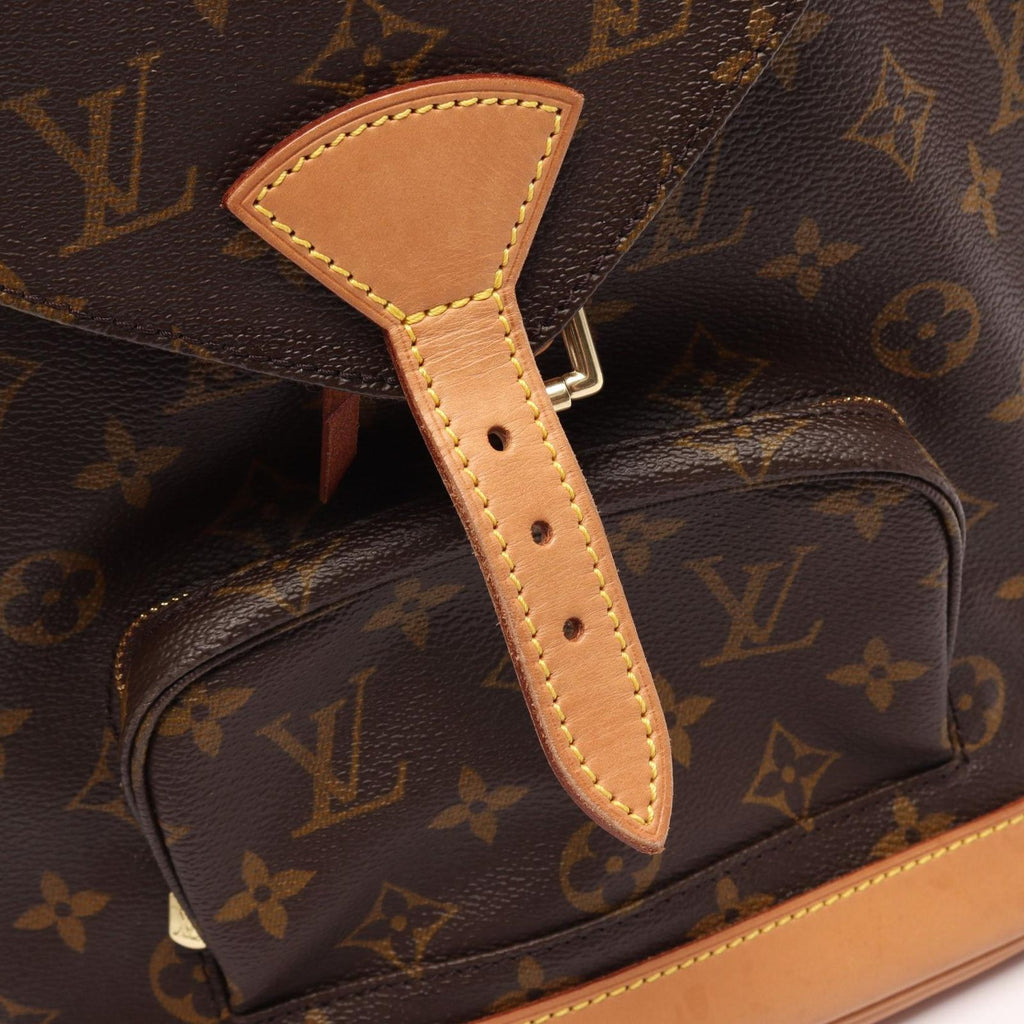 Louis Vuitton Backpack Montsouris MM Canvas Leather — view 9
