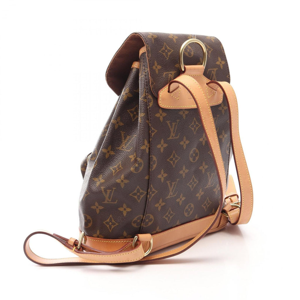 Louis Vuitton Backpack Montsouris MM Canvas Leather — view 2