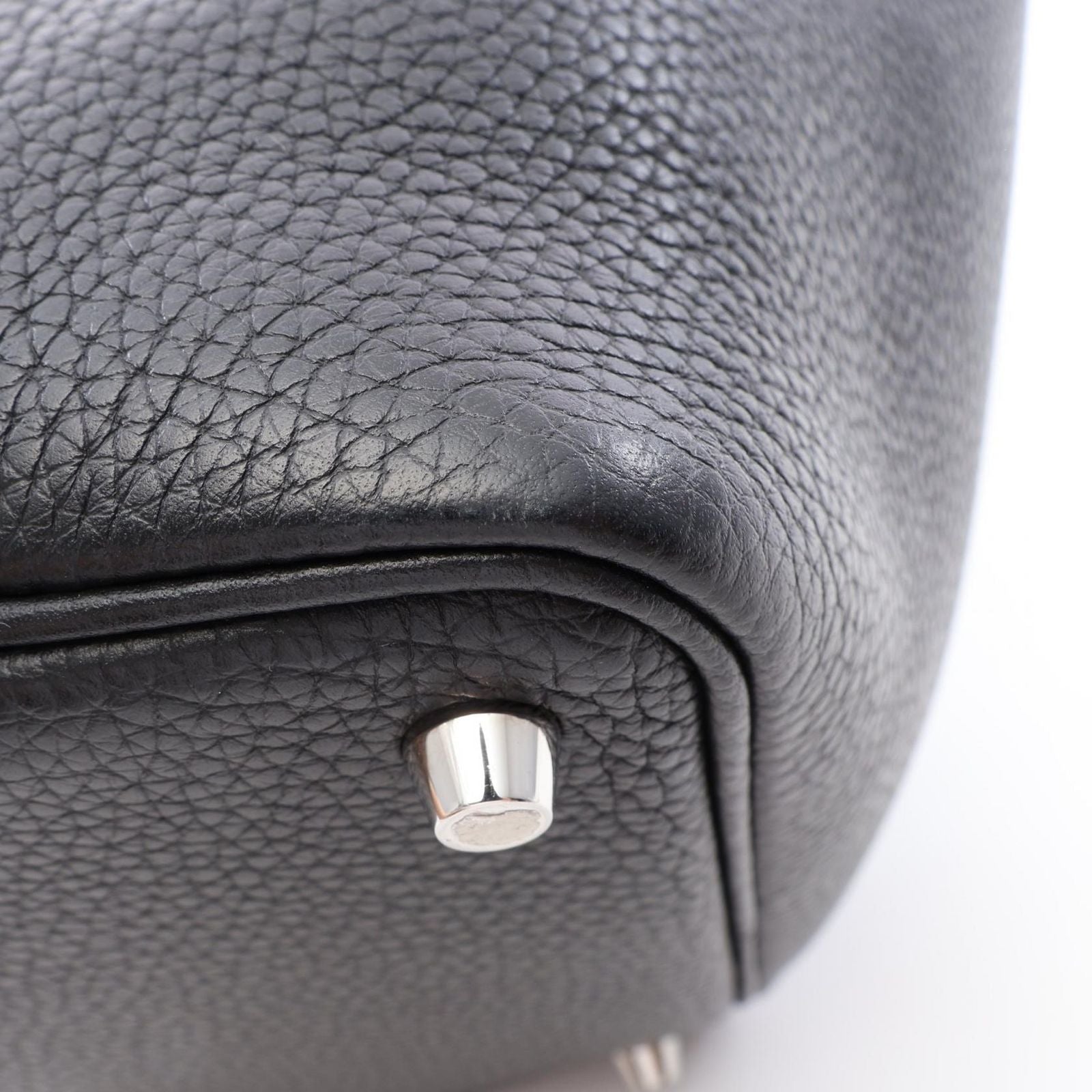 Hermes Handbag Picotin Lock PM Black Leather — view 7