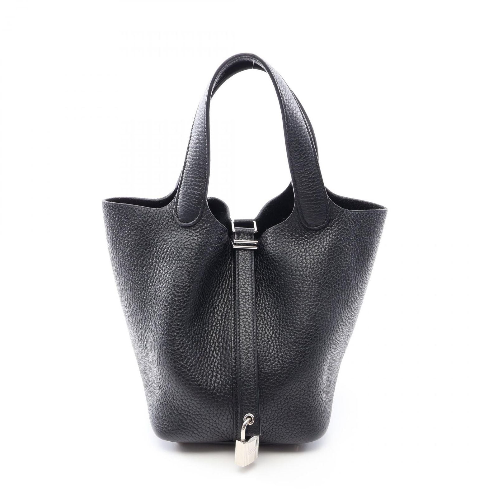 Hermes Handbag Picotin Lock PM Black Leather