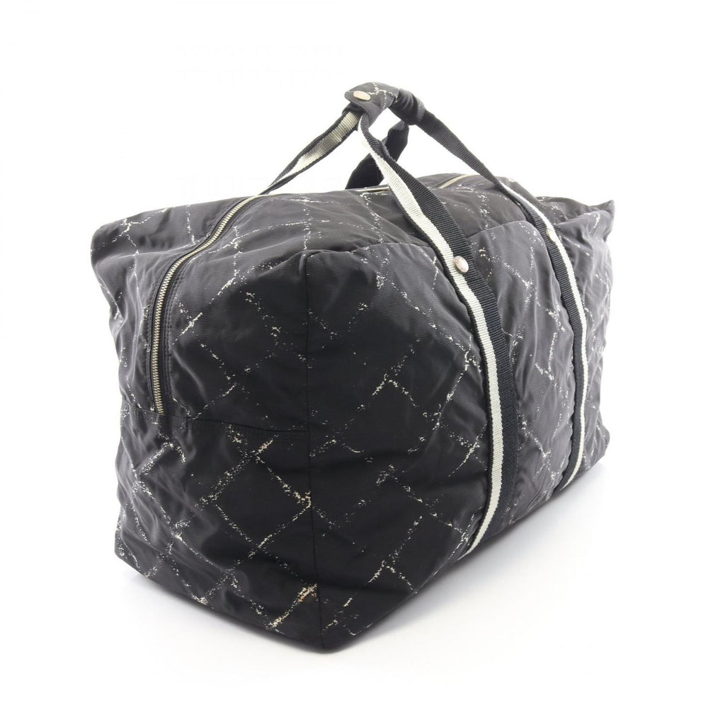 Chanel Boston Bag Vintage Travel Line Black Nylon — view 2
