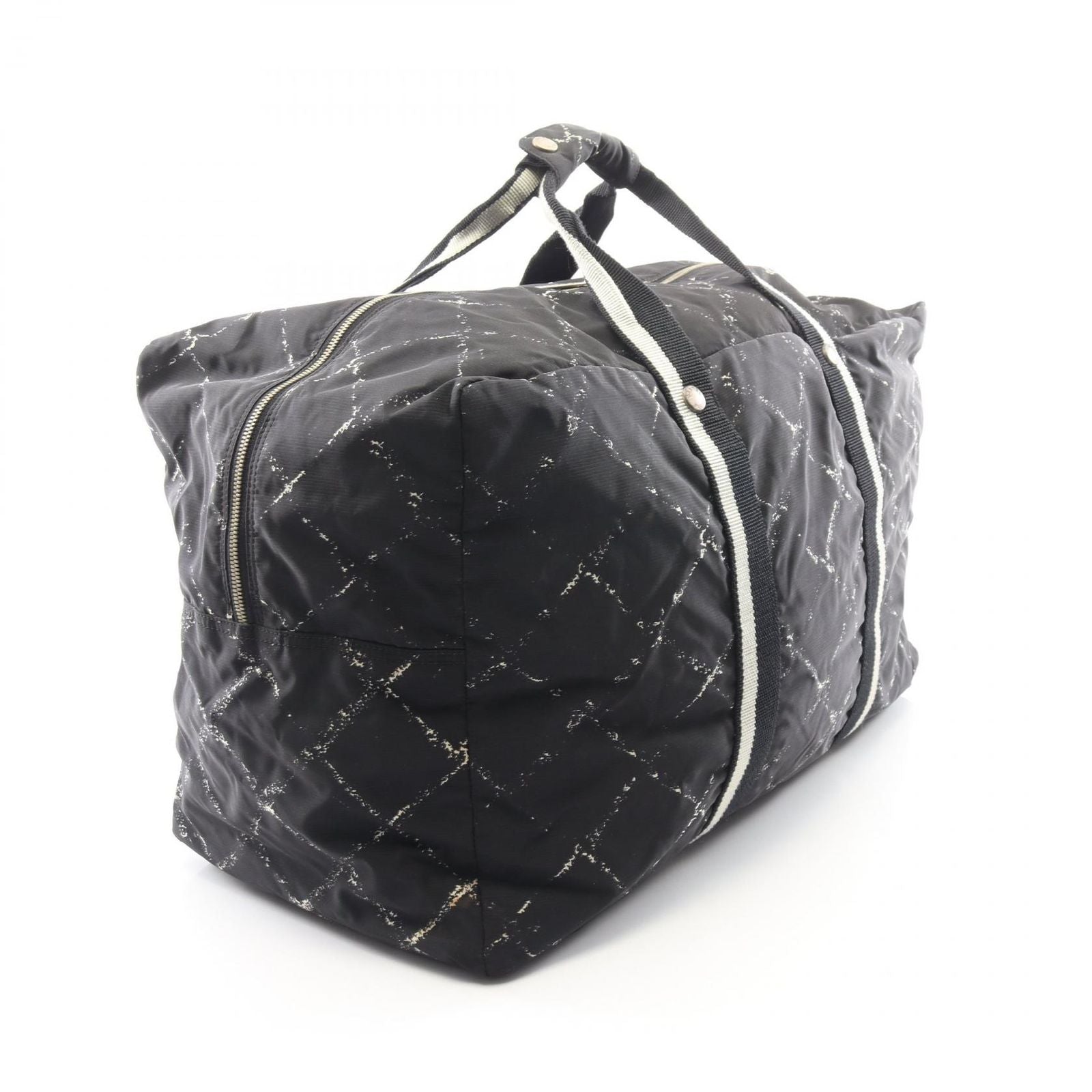 Chanel Boston Bag Vintage Travel Line Black Nylon — view 2