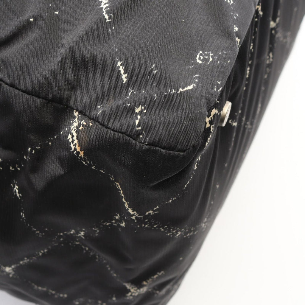 Chanel Boston Bag Vintage Travel Line Black Nylon — view 8