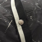 Chanel Boston Bag Vintage Travel Line Black Nylon — view 6